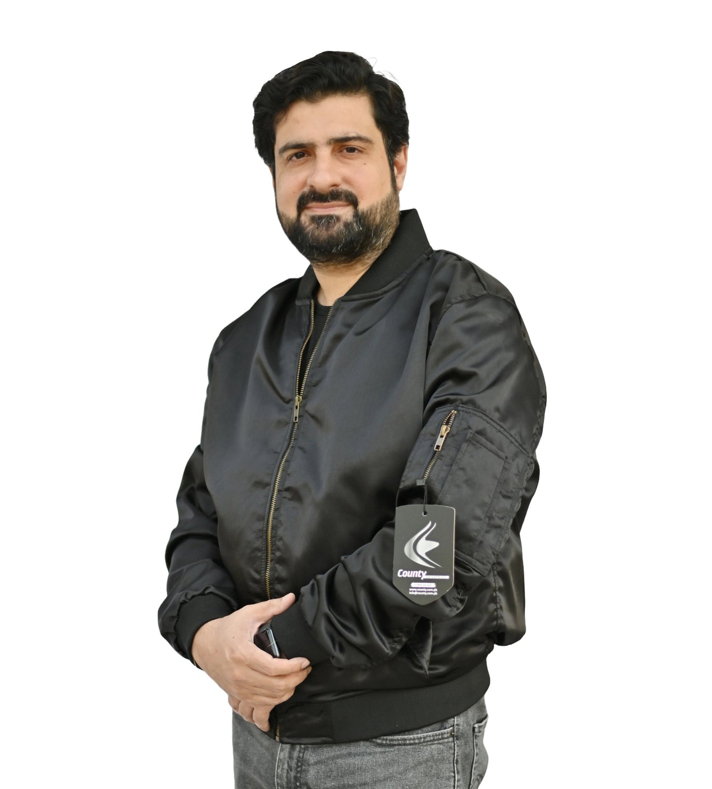 Letterman College Varsity Bomber Satin Jackets Quality Jacket Sports Wear Black