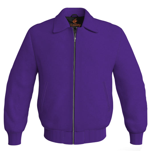 Letterman Baseball Bomber Classic Satin Jacket Sports Wear Purple