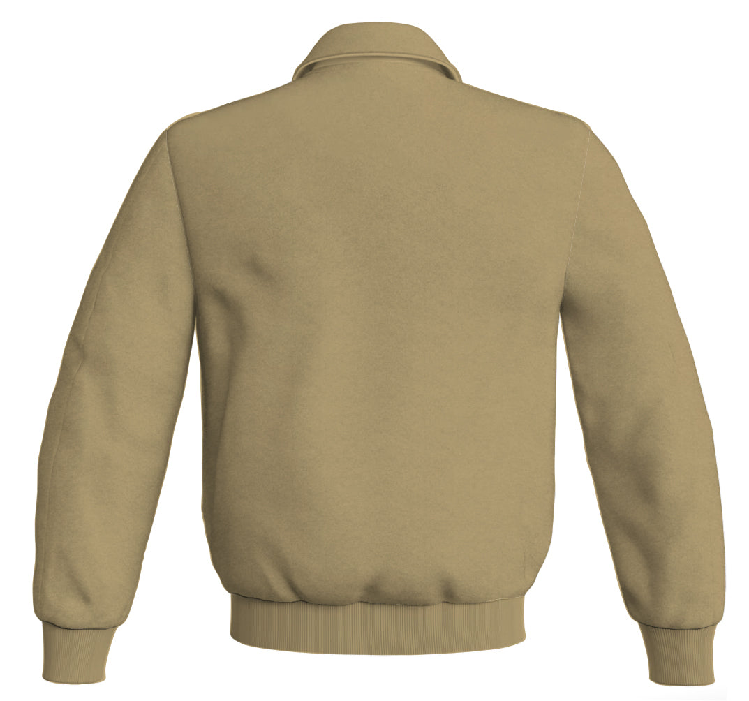 Letterman Baseball Bomber Classic Satin Jacket in Brown, perfect for sports wear.