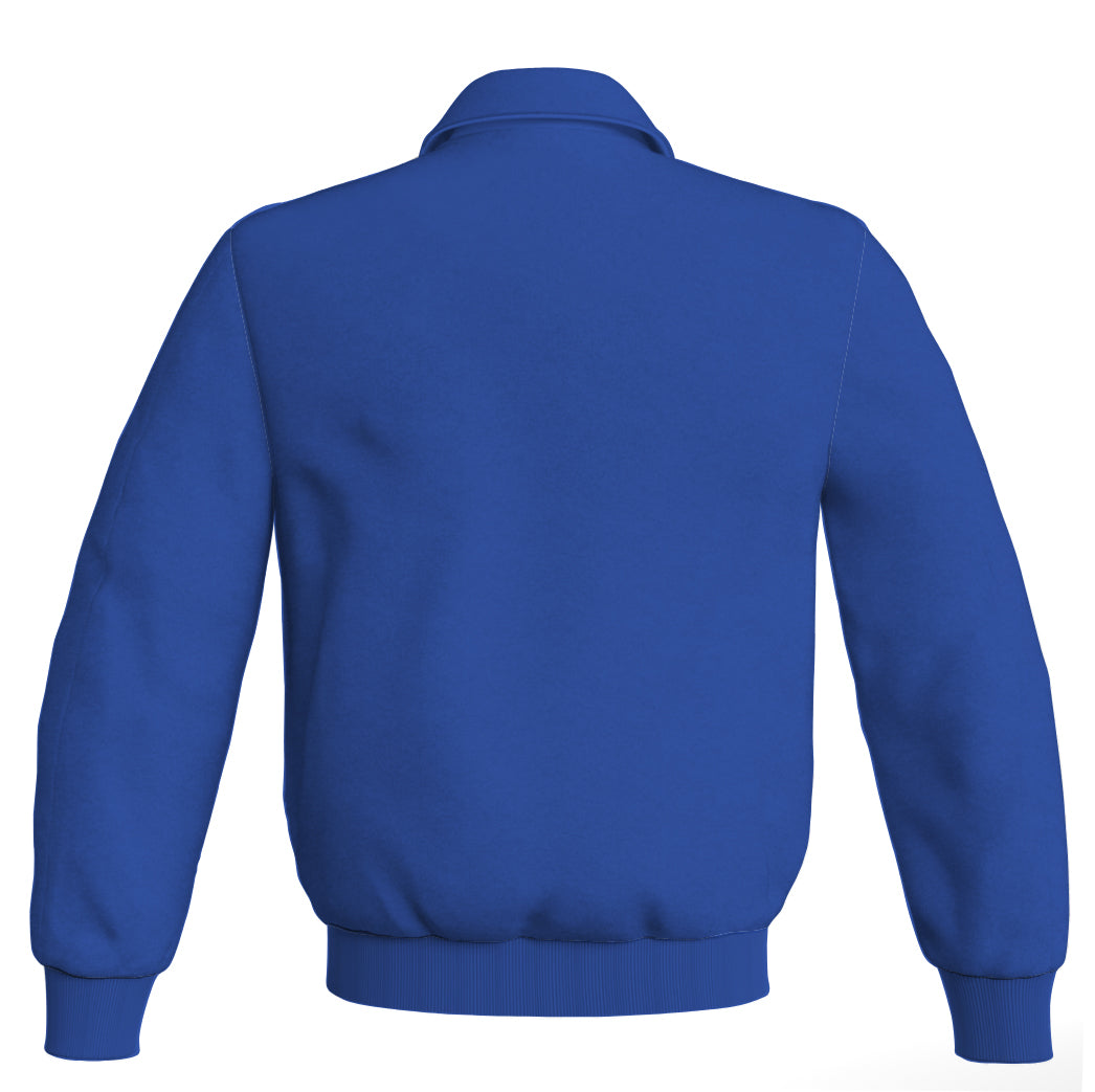 Letterman Baseball Classic Varsity Jacket Sports Wear Royal Blue 