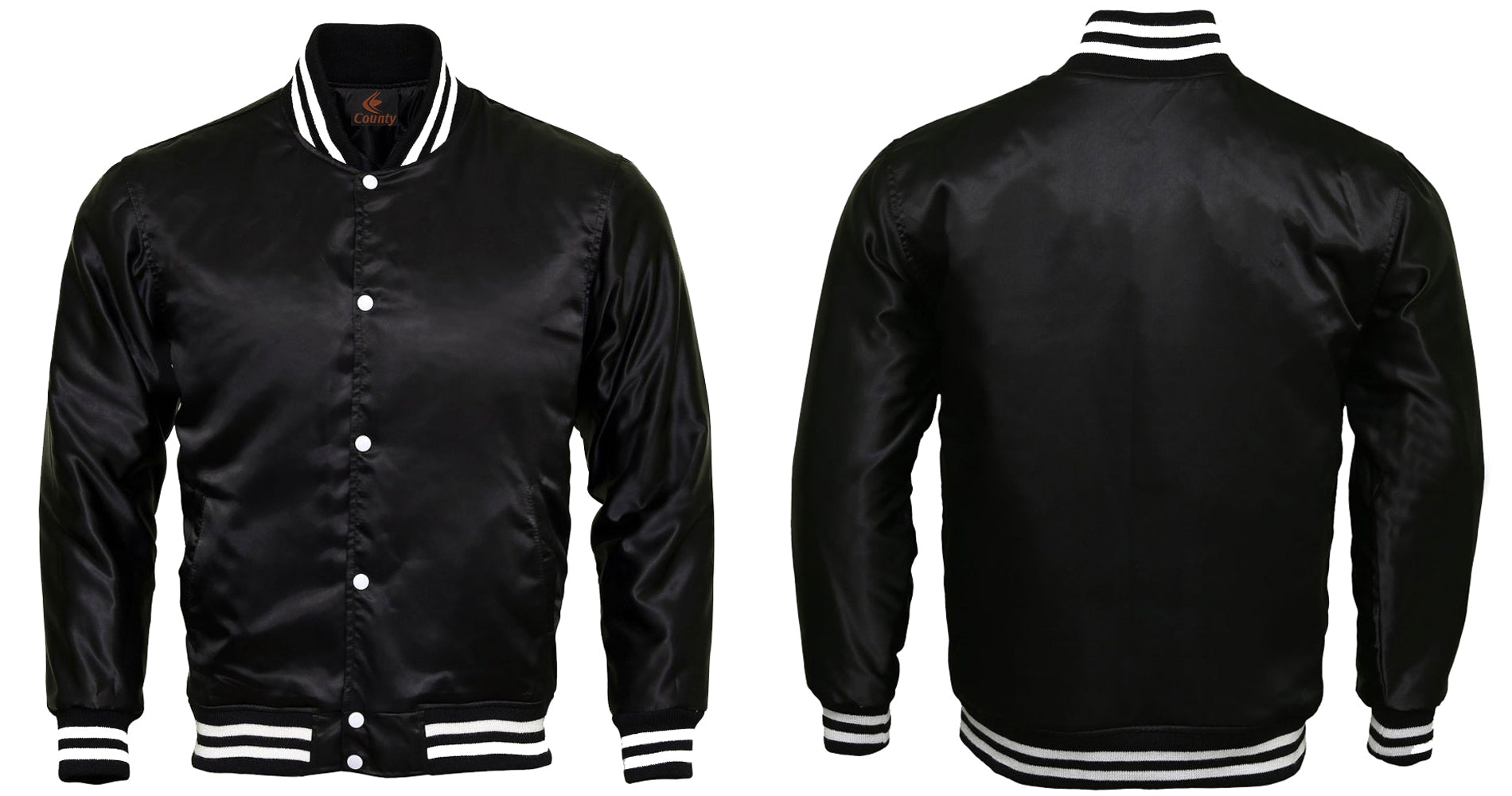Letterman Baseball College Varsity Bomber Jacket Sports Wear Quality Black 