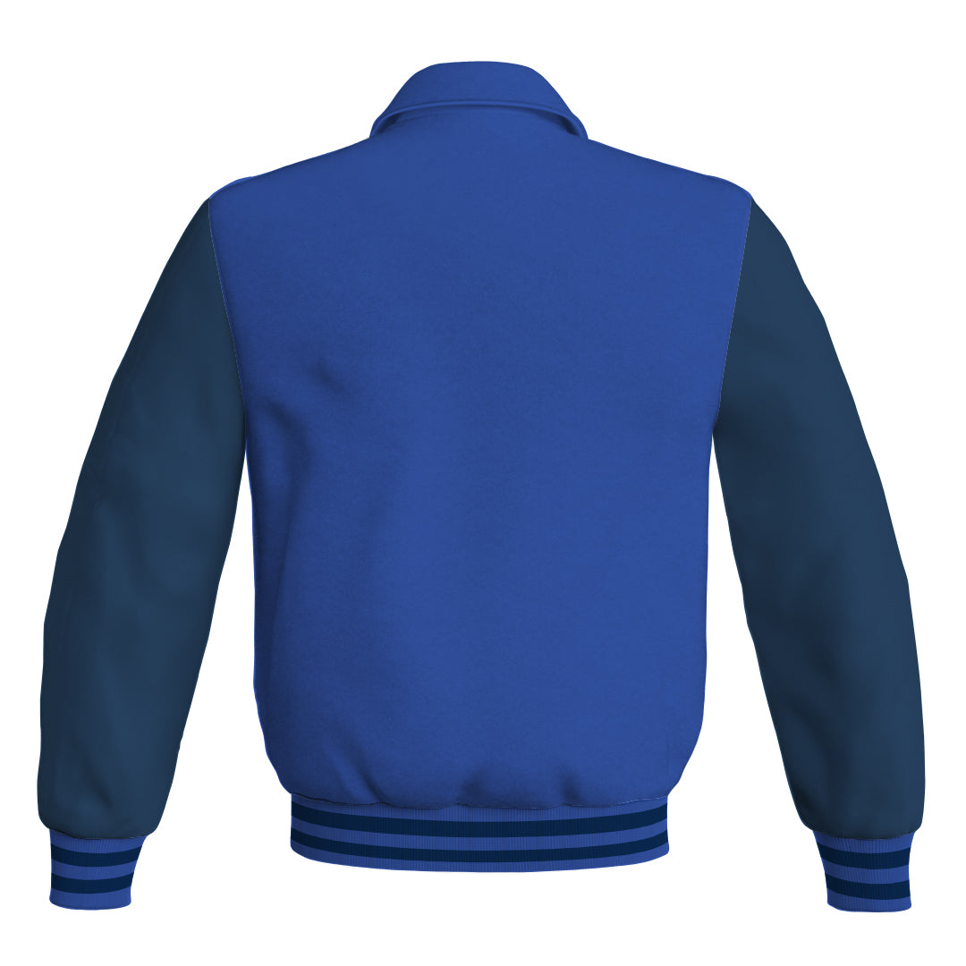 Letterman Varsity Classic Jacket Blue Body and Navy Blue Leather