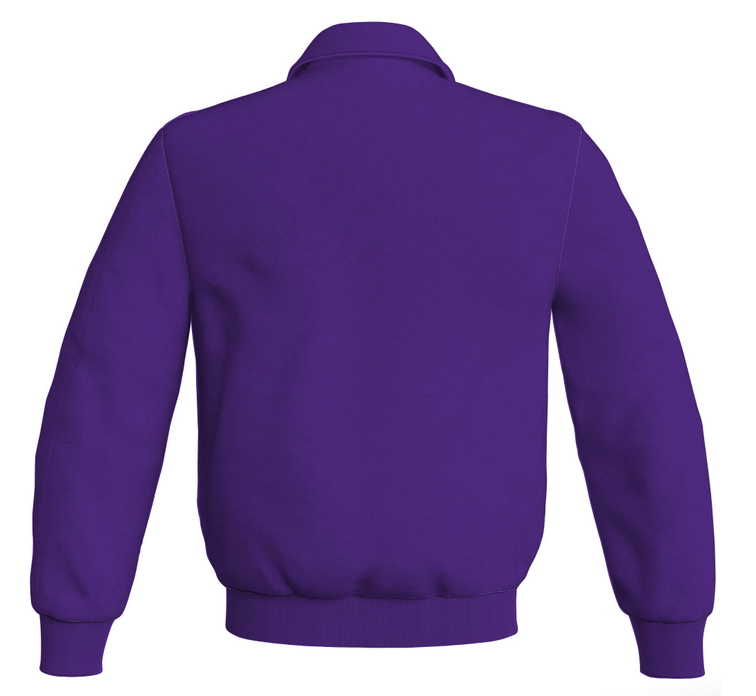 Purple Letterman Baseball Bomber Jacket, Classic Satin Sports Wear