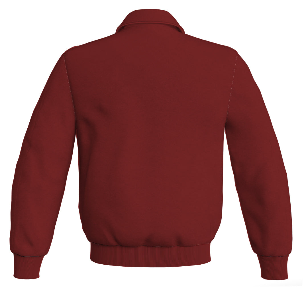 Maroon Letterman Baseball Bomber Classic Satin Jacket, perfect for sports wear.