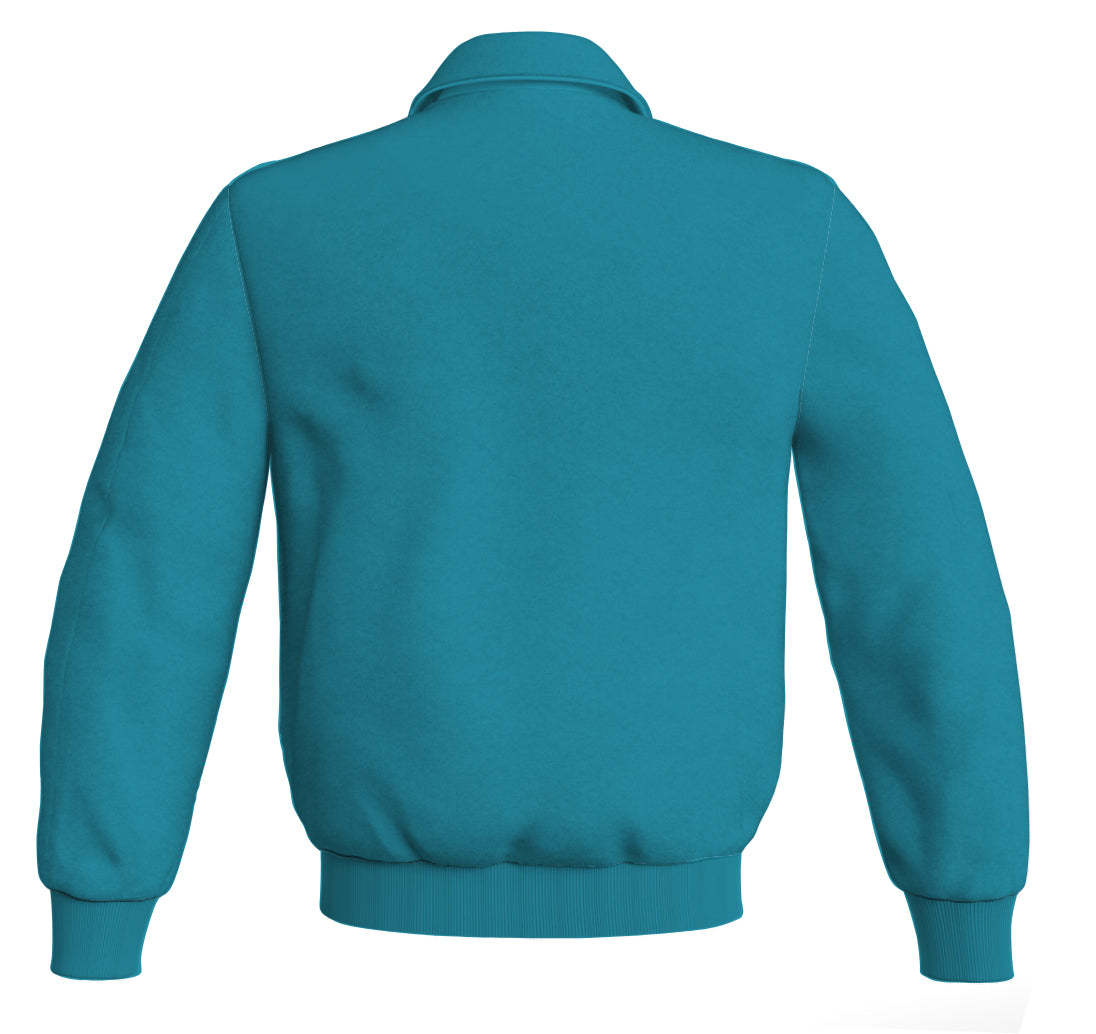 Personalized Varsity Jacket Turquoise Classic Satin Jacket Mens Letterman Jacket