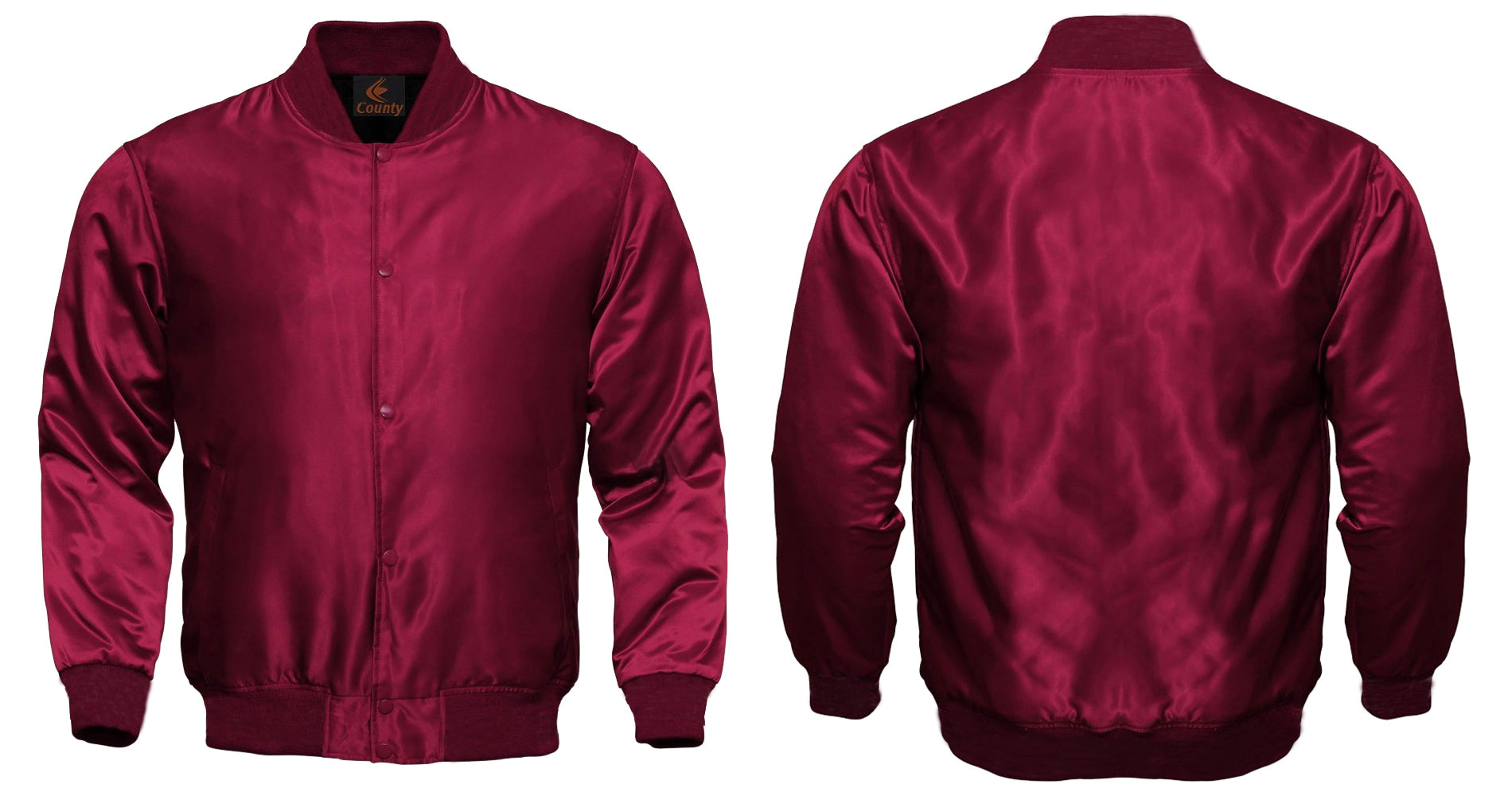 Personalized Varsity Jacket Maroon Satin Jacket Mens Letterman Jacket