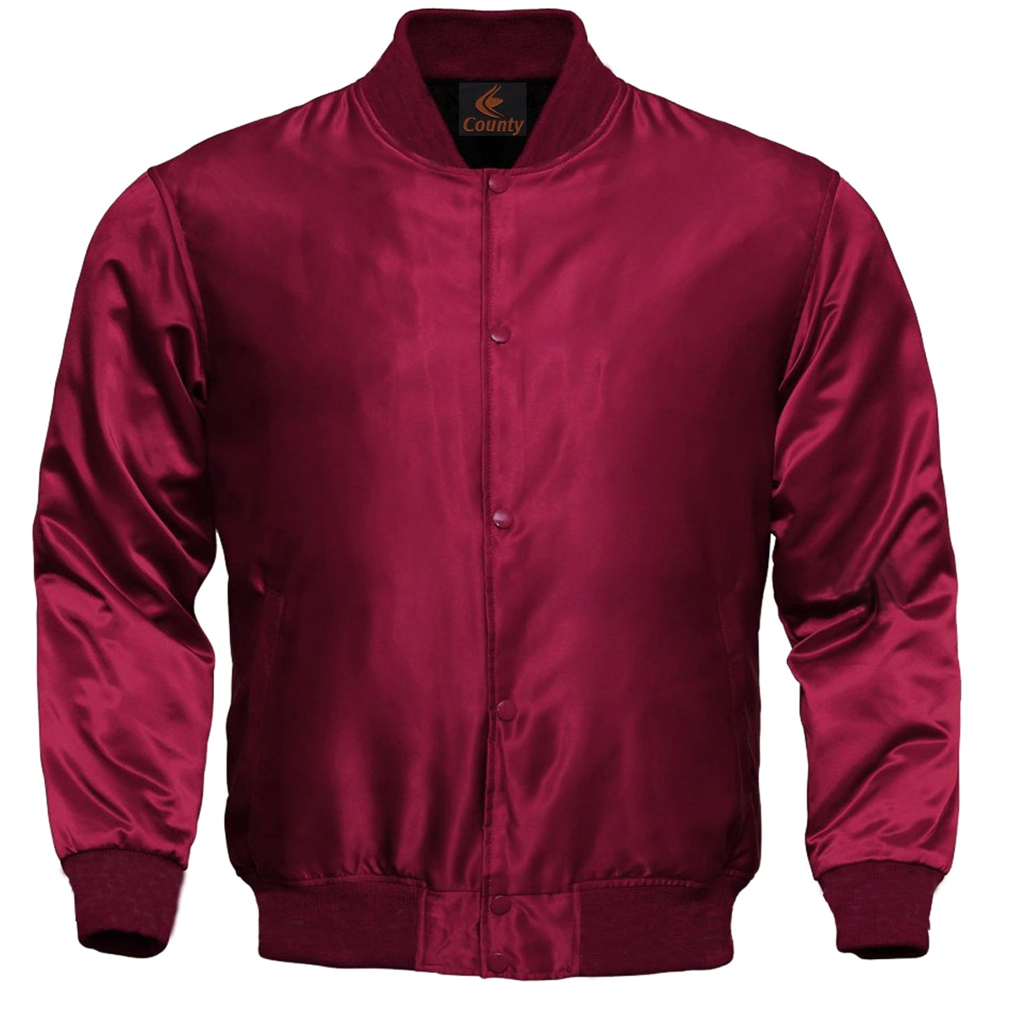 Personalized Varsity Jacket Maroon Satin Jacket Mens Letterman Jacket